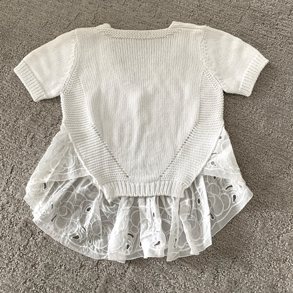 No.21 Ruffled Crop Knit Top - size IT40/US4 - Picture 2 of 3